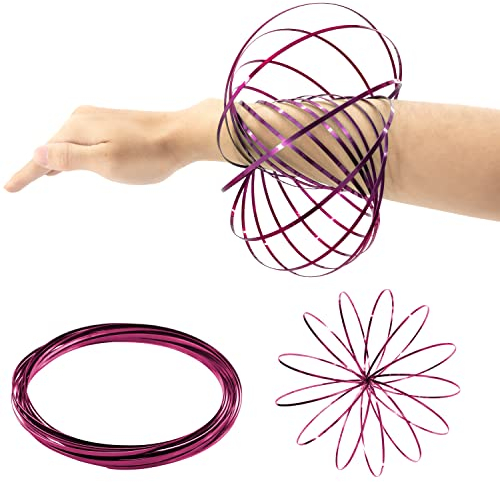 Flow Ring Spinner Ring Arm Toy,3D Geometric Magic Flow Spiral Toy Magic Ring Game 3D Arm Spinner Interactive Stress Relief Toy Festival Toy