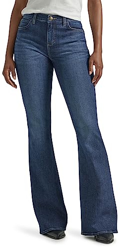 Lee Legendary Mid Rise Flare Jean Jeans, Fuerza Interior, 10 US para Mujer