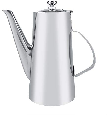 Restokki Theiere Marocaine Style moderne, Théière En Acier Inoxydable 2L, Elégante Cafetière Théière Bouilloire En Acier Inoxydable Pour Restaurants, Salles De Conférence, Salon(2L)