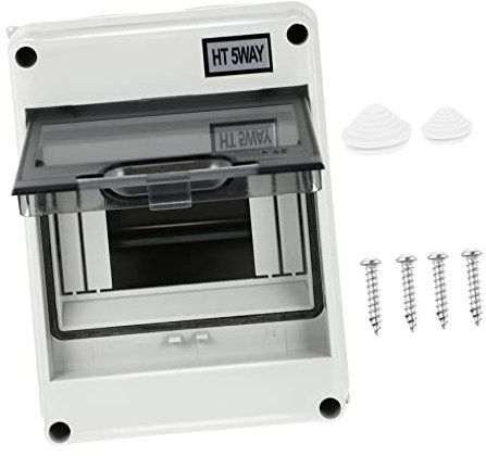 OSALADI Circuit Breaker Box Plastic Protective Circuit Distribution Box for Indoor and Outdoor Wiring Ht-5 Suitable for Electrical Panel Installation
