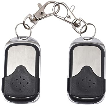 HuKaiL Lot de 2 télécommandes universelles pour porte de garage - 433 MHz - Avec 4 boutons radio - Pour porte de garage - Pour interrupteur, lumière, porte de garage, interrupteur de volet roulant
