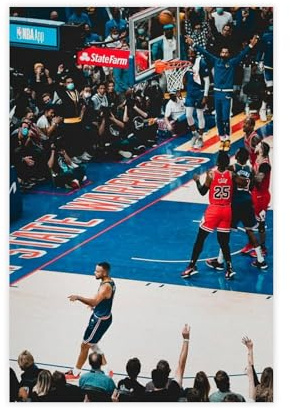 efhavce Stephen Curry Basketball-Poster, Leinwand, Poster, Schlafzimmer, Dekoration, Landschaft, Büro, Raumdekoration, Geschenk, 30 x 45 cm