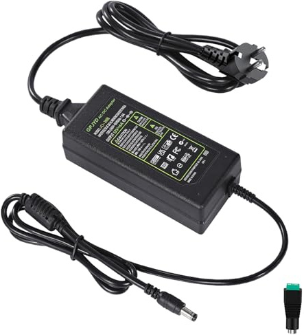 GPJYD 72W Netzteil 12V 6A, AC 230v auf 12Volt LED Trafo Adapter, EU Stecker | 5.5mmx 2.5mm DC-Steckers, 12V Netzteil für 5050 2835 LED-Streifen