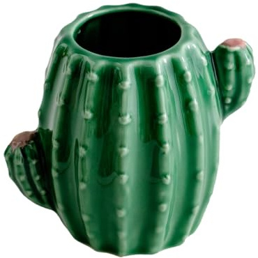 Generic Vaso in ceramica a forma di cactus, vaso creativo per la casa, vaso da fiori in ceramica, vaso per fiori a forma di cactus, piccolo vaso, decorazione da scrivania, composizioni floreali, vaso
