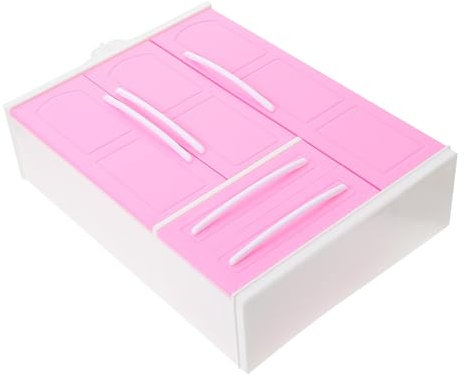 KOMBIUDA Puppenkleidungs-Organizer 1 Stück Mini-Garderobe Für Jungen Und Mädchen Puppenkommode Möbelspielzeug Fördert Die Kognitiven Fähigkeiten des Babys