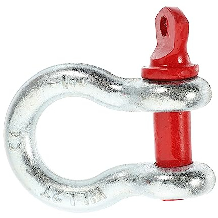 Veemoon Grillete de Anclaje 1/2 de Acero Galvanizado para Elevación y Descarga, Herramienta de Alta Resistencia, Capacidad 2 Toneladas, Estructura Simple y Segura