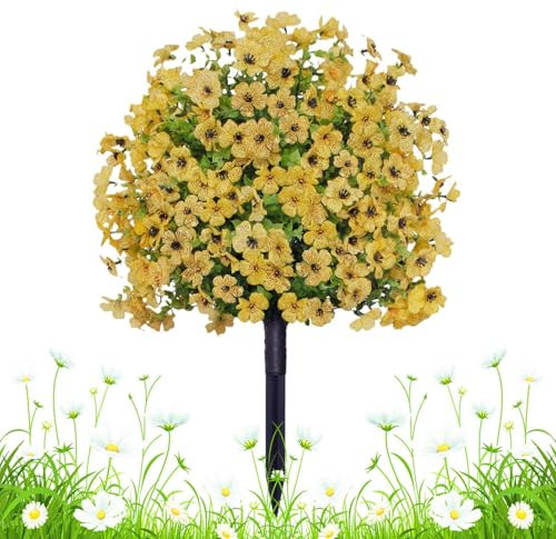 SVCEQZE Arbusti Artificiali da Esterno - Piante Finte Resistenti Alle Intemperie Per Esterno - Decorazioni Riutilizzabili per Casa, Arbusti Colorati per Giardino e Siepe Privacy