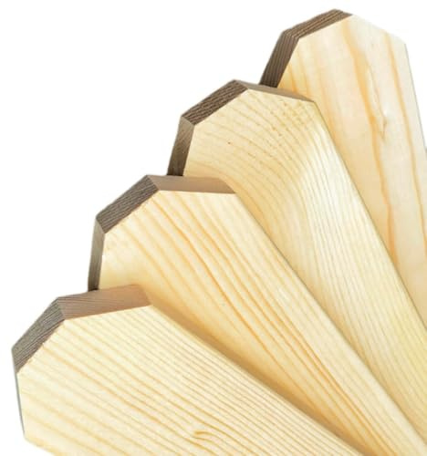 Fence Pickets 20mm Thick x 95mm Wide – Smooth Planed Pine Wooden Garden Fence Boards – Timber Pales for Outdoor Fencing, Gates & Landscaping (1500mm, 10)
