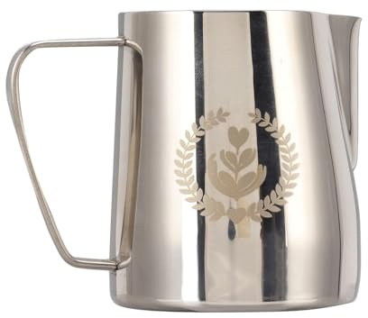 350ml Frothing Pitcher,Milk,Spill Proof Spout Latte Art Frother, Professional Pull Flower Cup for Coffee
