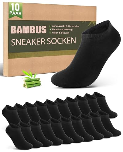 Effeet Bambus Ankel sockor för Män och Kvinnor, 10/20 Par Låga Sockor – Fuktavledning, Snabb Torkning, Ultra-Mjuk, Hudvänlig, Andningsaktiva, Anti-Svett
