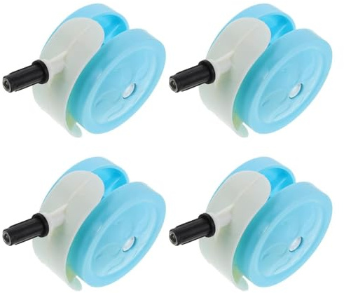 Ruote per passeggino - 3,94x2,36x1,5 pollici Ruote per passeggino silenziose, rotazione con impugnatura stabile Pneumatici per camminatore | Set di ricambio per carrelli per bambini, tricicli, manovra