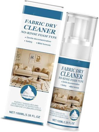 Ailgely Limpiador de Sofás de Tela Quitamanchas Suave para Tapicería Cojines Almohadas Fácil Aplicación Secado Rápido Paquete 3 (100ml*3)
