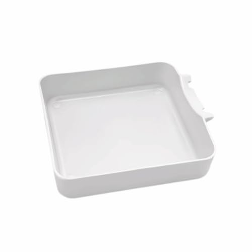 Bac de vidange pour lave-linge, bac récupérateur d'eau, protection robuste pour machines à laver à chargement frontal, bac d'égouttement blanc pour nettoyage du filtre à peluches