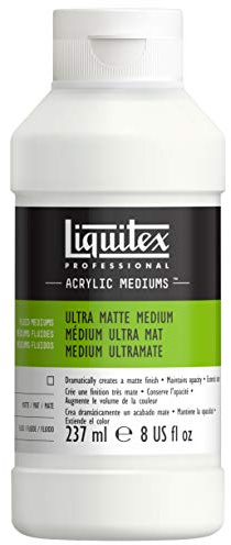 Liquitex 5608 Professional Ultra Medium für Acrylfarben,erhält die Opazität streckt die Farbe bis auf die doppelte Menge, Transparent matt, 237 ml (1er Pack), 237