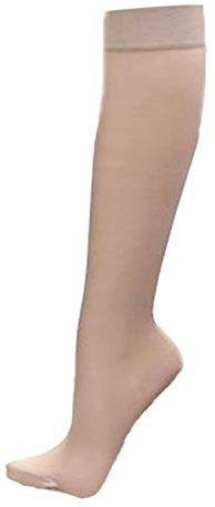 3 Paar Knie-Fein-Strümpfe, stützend, 40 den 44 dtex= den, 7mm/Hg,Lycra CH-1790