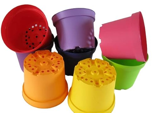 10 x 5L 5 Litre Coloured Flowerpots