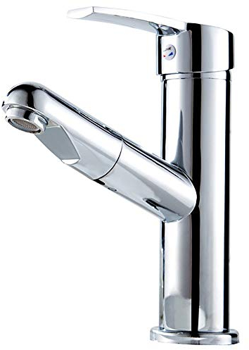 YLXD Wasserhahn,Wasserfall Wasserhahn Bad mit ausziehbarem Brause Waschbeckenarmatur Mischbatterie Badarmatur Waschtischarmatur Einhebelmischer für Badzimmer und Küche