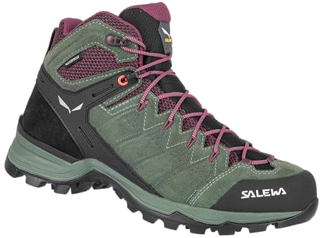 Salewa Alp Mate Mid Women's Bottes de Randonnée Femmes, Noir, 5.5