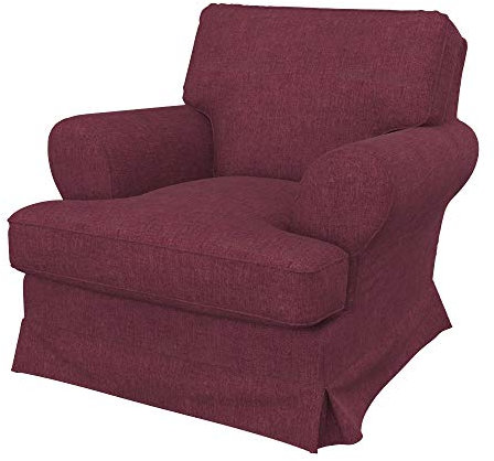 Soferia Sesselschoner Kompatibel Mit Barkaby Sessel Sesselbezug Sesselüberzug Sesselhusse Cover Wasserabweisend Fleckschutz Softi Rot Bordeaux
