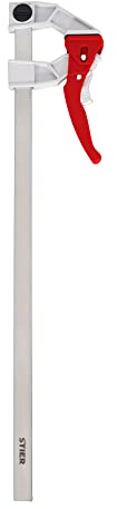 STIER Hebelzwingen 2000N 500/70| 50 cm Länge | Klemmfläche 5x22mm | Klemmzwinge | Tischzwinge | Einhandzwinge | Hohe Spannkraft 200 kg
