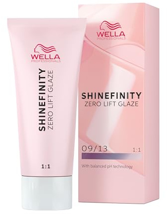Wella Professionals Shinefinity Glaze – Haarschonende Tönung – demi-permanent, pH-neutral & ohne Ammoniak - Für natürlichen Glanz bis zu 20 Haarwäschen – vegan – 09/13 Cool Toffee Milk – 60ml