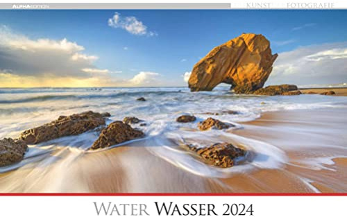 Die Kunst der Fotografie - Wasser 2024 - Bildkalender 49,5x33 cm - herrliche Landschaftsbilder - Wandkalender - Wandplaner - Naturkalender