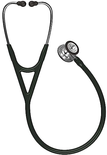 3M Littmann Cardiology IV Stethoskop mit Gratis Gravur und Penlight (Schwarz)