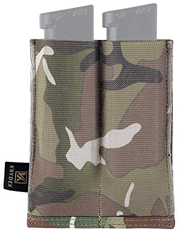 KRYDEX Gear Molle Doppel Pistole Magazin Tasche Pistole Mag Halter für 9mm .45 .40 Magazin