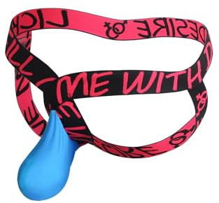 Jockstrap Herren Gay Unterwäsche Sexy String Tanga Sissy Dessous Reizwäsche | Eisseide Stoff, Ouvert Slip, Atmungsaktiv, Große Größen, Mini Slip, Pouch Underwear, Sport Jock Strap, Borat Anzug