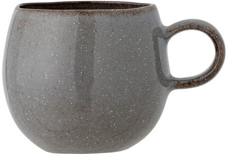 Bloomingville Becher SANDRINE Grau Keramik 500 ml Tasse Kaffeebecher Teebecher