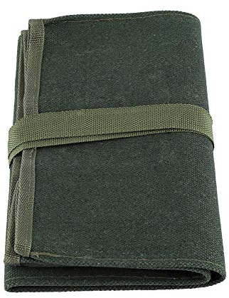 Bonsai Tool Roll Bag Canvas Tools Pouch Portable Green Tool Organizer Storage Bag with 10 Pockets for Organizing Tools Perfect for Gardeners