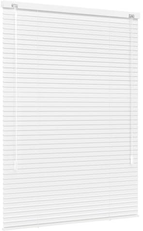 Jalousiescout Lightless Alujalousie, 100 x 200 cm (BxH), Weiß matt | Verdunkelungsrollo mit innovativer Verdunkelungstechnik, Klemmmontage ohne Bohren