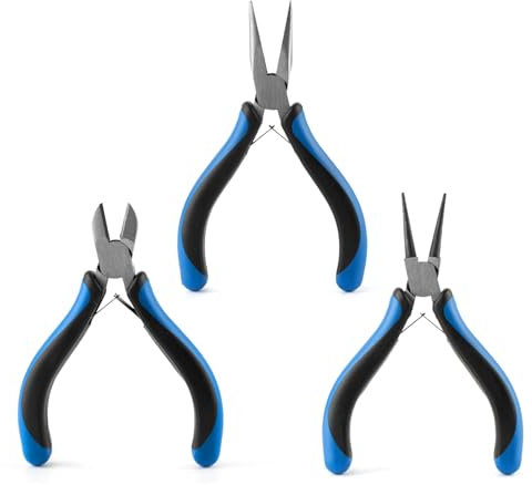 3-teiliges multifunktionales Schmuck-Werkzeug-Set, Schmuckzangen-Set, Rundzange für professionelles Basteln und Reparaturen