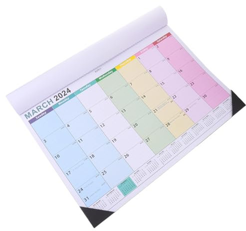 JEWEDECO 1stück Wandkalender Dekorativer Englischer Tischkalender Für Zuhause Einfaches Design Als Countdown-kalender Und Stilvolles Wohnaccessoire