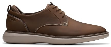 Clarks Brantin Plain - Zapatos de Piel de Cera de Abejas, Talla 9, Piel de Cera de Abeja, 43 EU