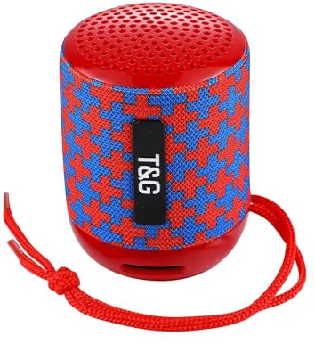 EASY SPEED Altavoz Bluetooth Potente Portátil Recargable, IPX7 Resistente al Agua, Potencia y Calidad de Sonido, Tamaño Pequeño, T&G129 Color Rojo/Azul