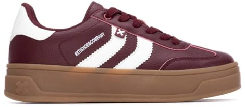 XTI - Sportschuhe Sneaker Damen Bordeaux - Bequeme und vielseitige Schuhe - Casual Mode - Modell 14458507 (Größe 39)
