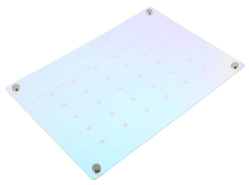 DOITOOL Magnetischer Monatsplaner Für Kühlschrank Trocken Abwischbarer Kühlschrankkalender Farbiger Magnetischer Kalender Acryl-planungstafel Monatliche Trocken Abwischbare Tafel