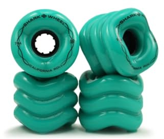 Roue Sk8 Shark | 60mm 78a California Roll | Couleur Turquoise | Shark Wheel