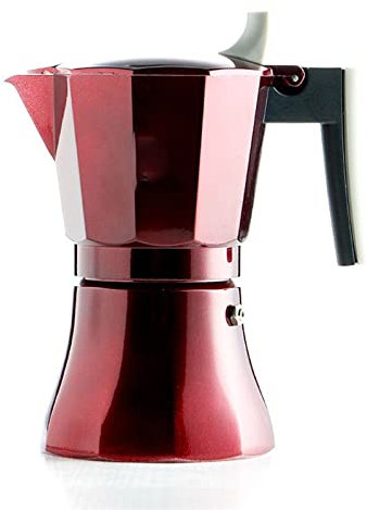 ETZRYSYB Caffettiera Caffettiera Moka Pot Macchina da caffè Macchina da caffè Elettrica Espresso (Rosso)