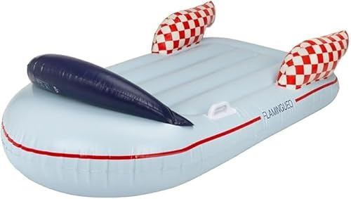 Flamingueo Hinchable para Niños, Colchoneta Piscina, Flotador Bebe, Flotador Diseño Tabla, PVC, Material Resistente, Doble Válvula (75 x 145 x 42 cm)