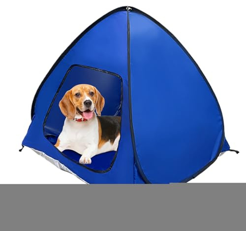 Hundezelt für Camping, Sonnenschutz, tragbar, für draußen, Katze, Hund, Schattenzelt für Picknick, Rasen, Garten, Terrasse, Ausflüge, Hinterhof