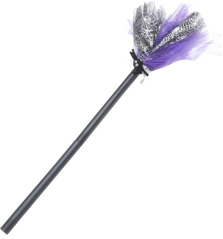 Toyvian Scopa Halloween Strega Creativa in Plastica per Cosplay Adulti e Accessorio Feste e Decorazioni Halloween