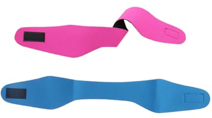 UPKOCH 2pcs Swimming Headband Ear Protector Band for Adults Lightweight Anti-Sweat Antiskid Ear Cover for Bathing Surfing Kayaking Blue and Rosy