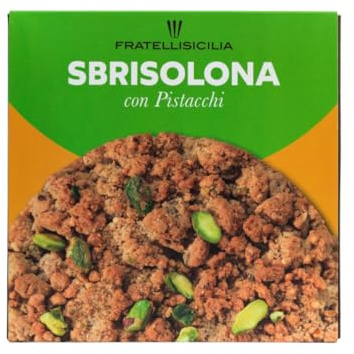 Torta Sbrisolona Con Pistacchi Fratelli Sicilia da 400 g Made in Italy