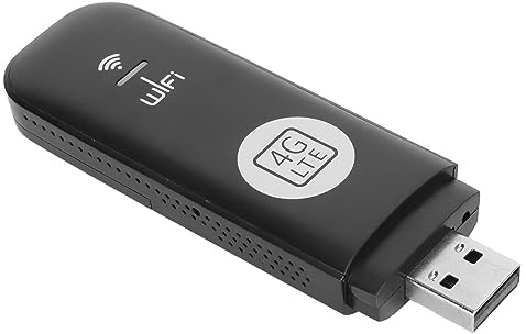 VBESTLIFE Dongle WiFi USB 4G LTE e Router Hotspot Mobile, Modem da Viaggio Portatile Ad Alta velocità 150Mbps con Slot per Scheda SIM, Supporta 8 Utenti