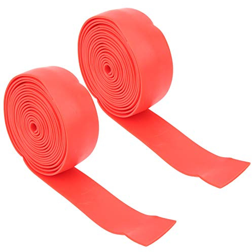DGLDCSHUAI 2 Teile/satz 2,5 M Yoga Gummibänder Übung Sport Stretching Strap Widerstand Band Expander (Rot)