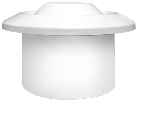 Autilyshop Sfiato di scarico rotondo in ABS per aria condizionata con ugello sferico rotante a 360°, griglia regolabile in ABS bianco per ventilazione interna centrale, riduzione del rumore e