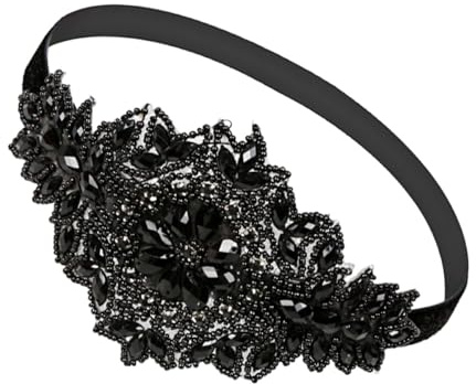 UKCOCO Fascinateur Femme en Strass pour Fêtes et Bal de Promo, Serrage-Tête Solide, Accessoire Cheveux Vintage pour Mariées
