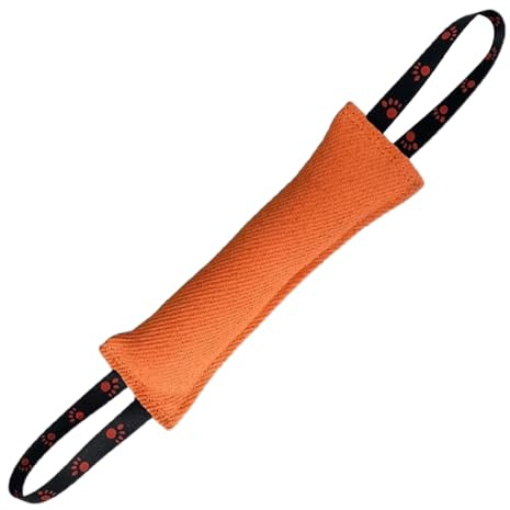 Interattivo Manicotto per Cani per Gioco, Cane, Piccolo Medio e Grande | 30 cm Salsicce per Cani in Iuta, Salamotto per Cane Addestramento, Manicotto Cane con 2 Maniglia, per Gioco Interattivo